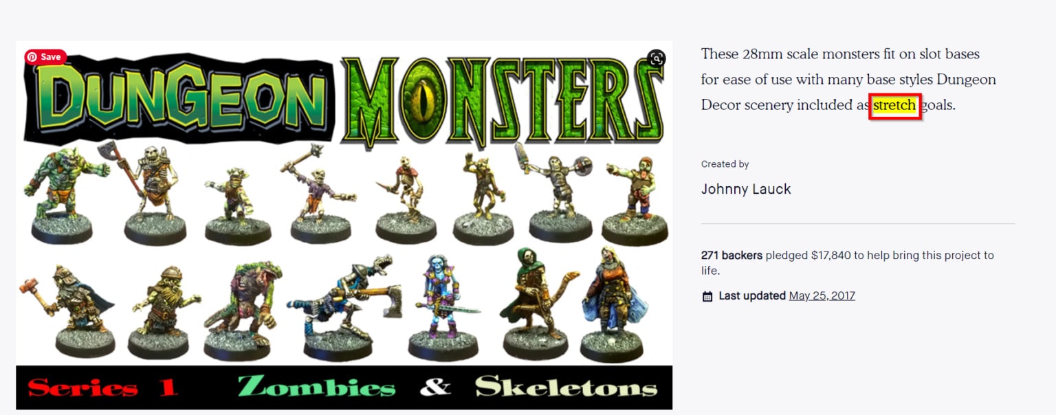 What are Kickstarter Stretch Goals?