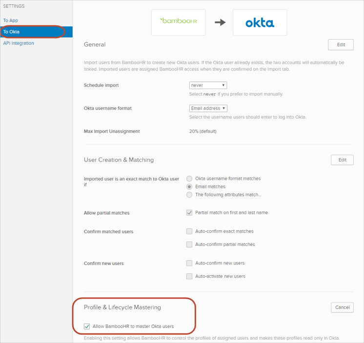 BambooHR Provisioning