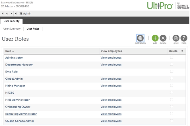 UltiPro Provisioning