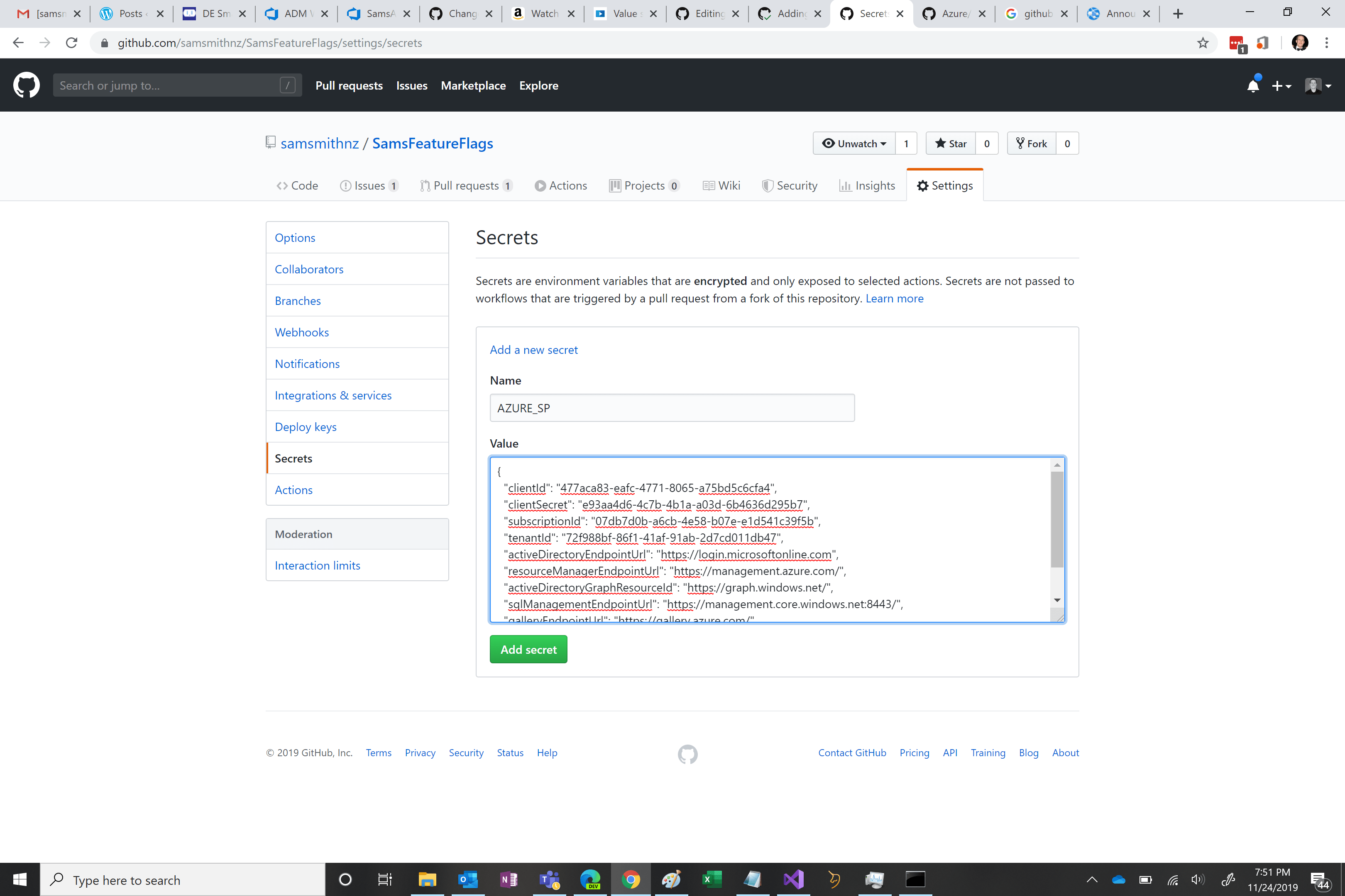 GitHub Actions Sam Learns Azure