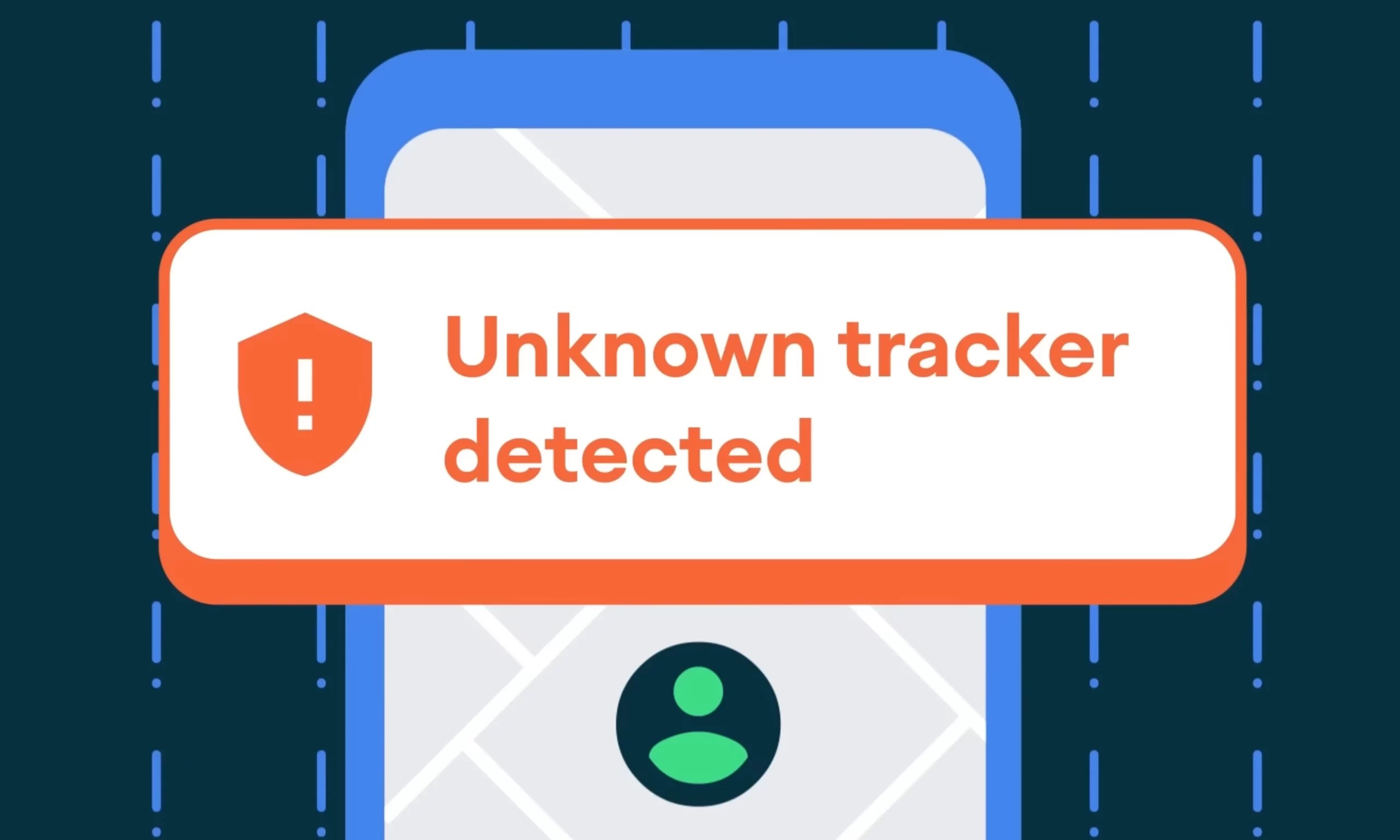 Google will protect you from being tracked by sending an alert