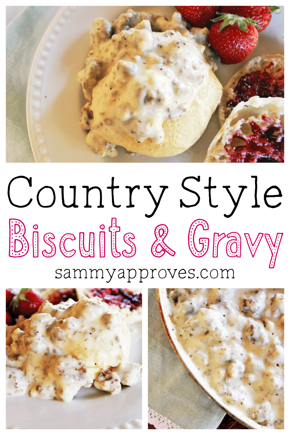 Country Style Biscuits & Gravy Perfect for Mother's Day Brunch!