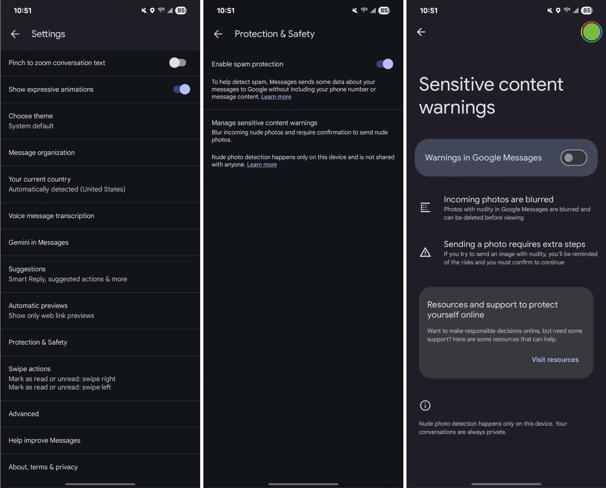 Google Messages Rolls Out Sensitive Content Warnings for Explicit