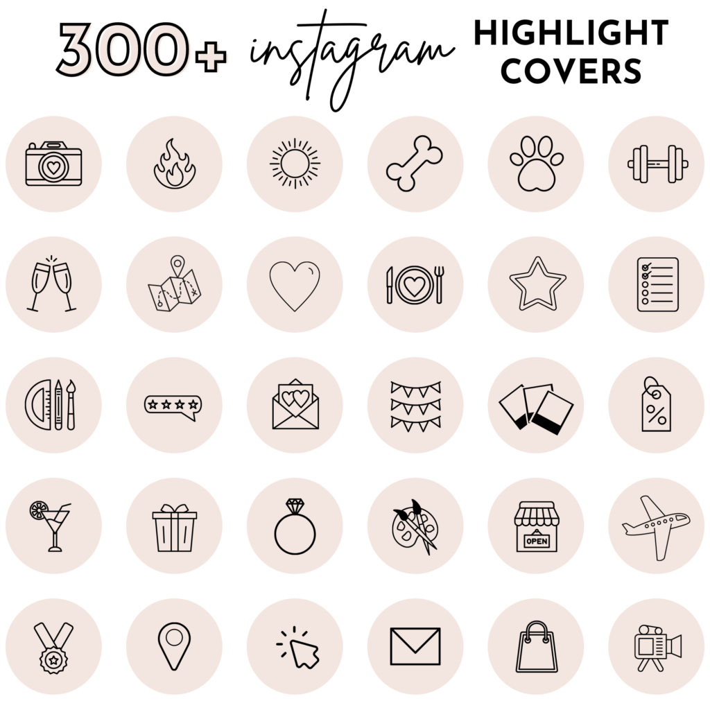 300+ Light Pink Instagram Highlight Cover Icons Sammy Anne Creative
