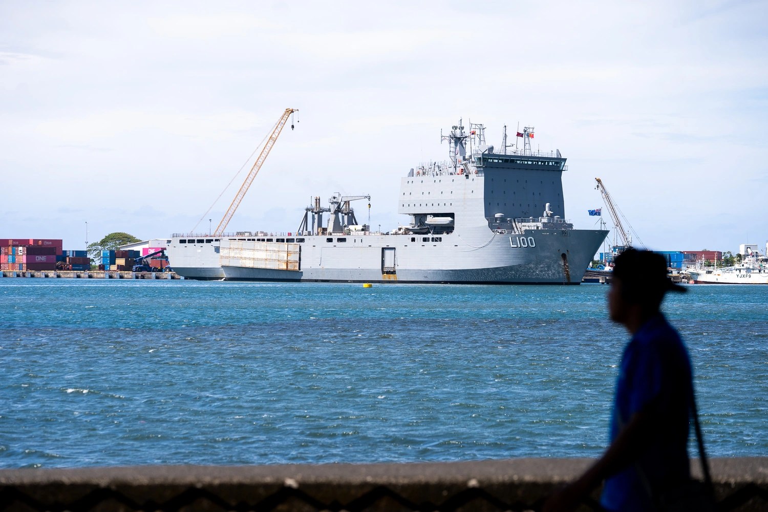 Samoa Observer HMNZS Canterbury departs Apia