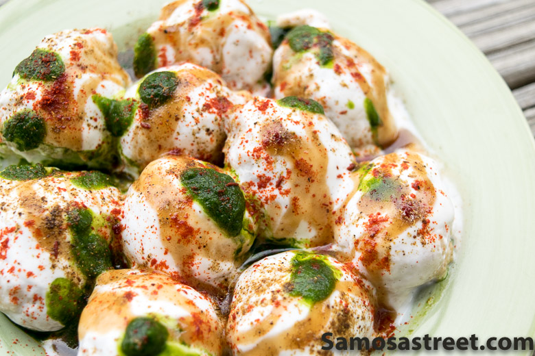 Soft and Creamy Dahi Vada Chaat Samosa Street
