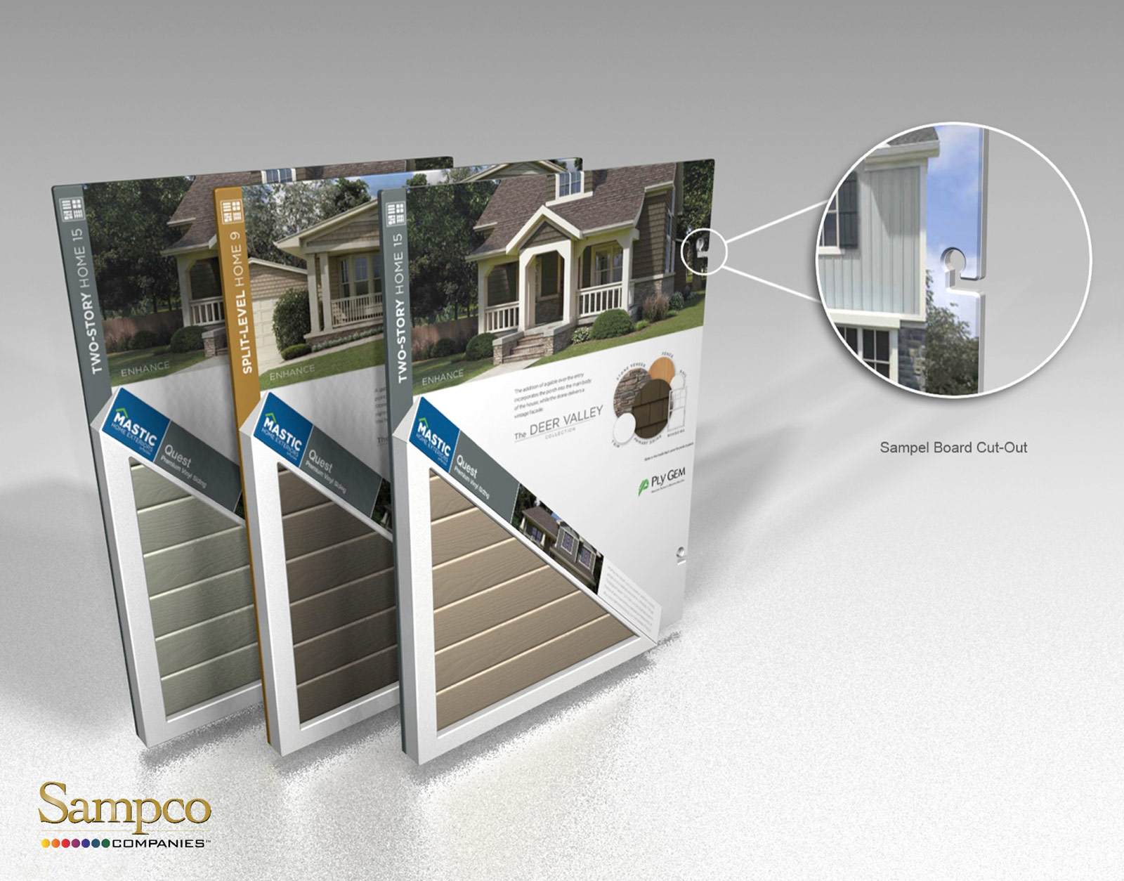 Win the Moment with Our InHome Vinyl Siding Sales Kit Sampco Companies