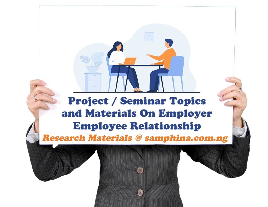 (PDF) Seminar Topics on EmployerEmployee Relationship