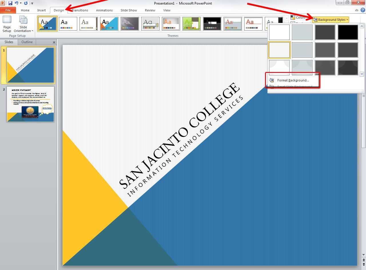 Applying And Modifying Themes In Powerpoint 2010 Within How To Change