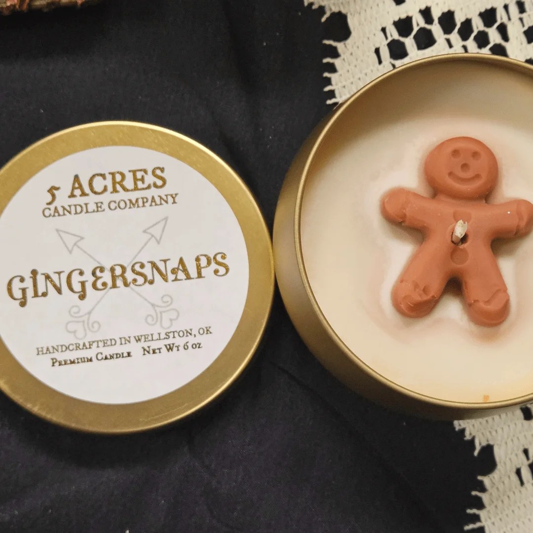 Gingersnaps Candle Made in Oklahoma Candle