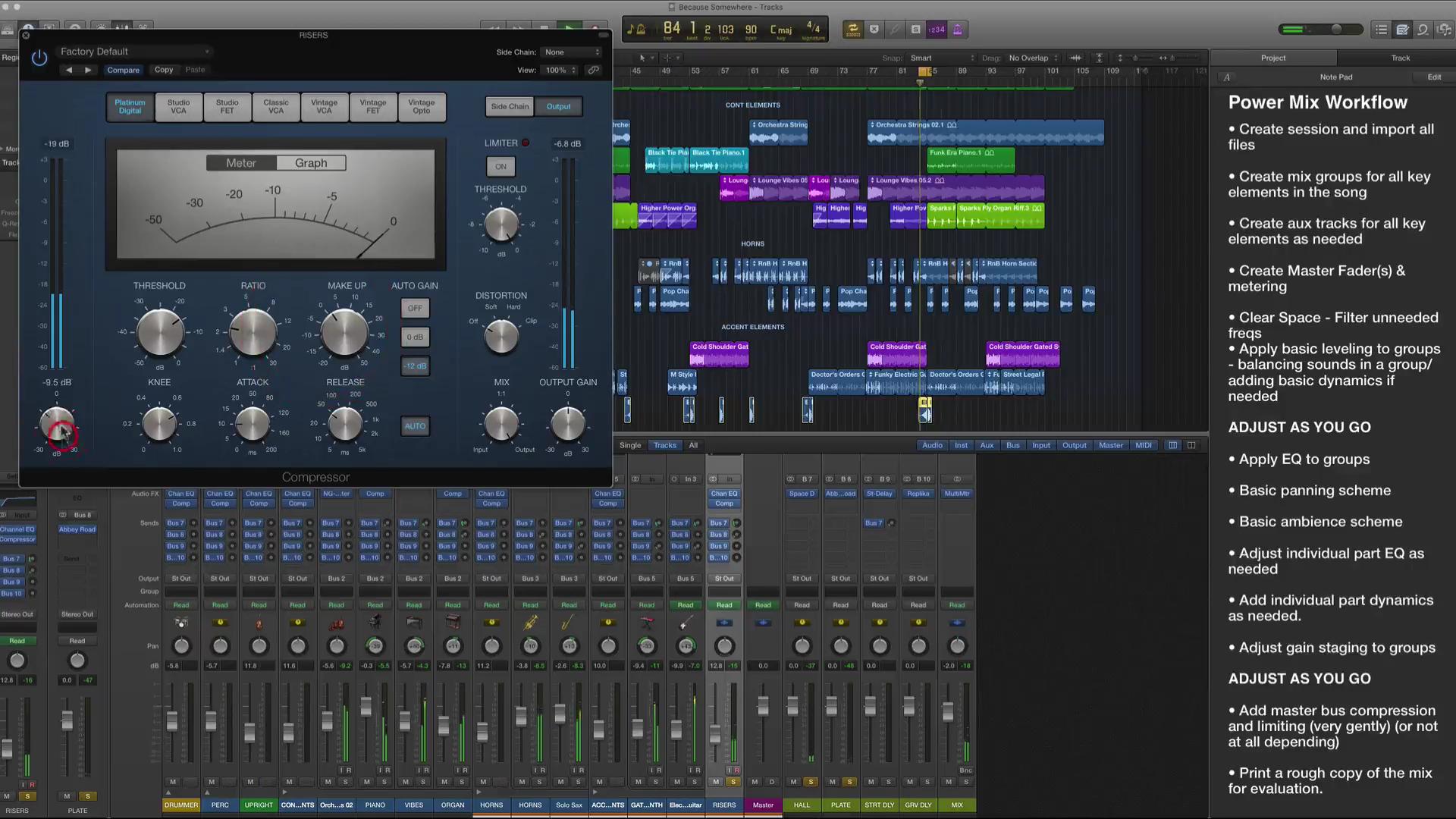 ADSR Sounds Power Mixing in Logic Pro X [Tutorial, ENG