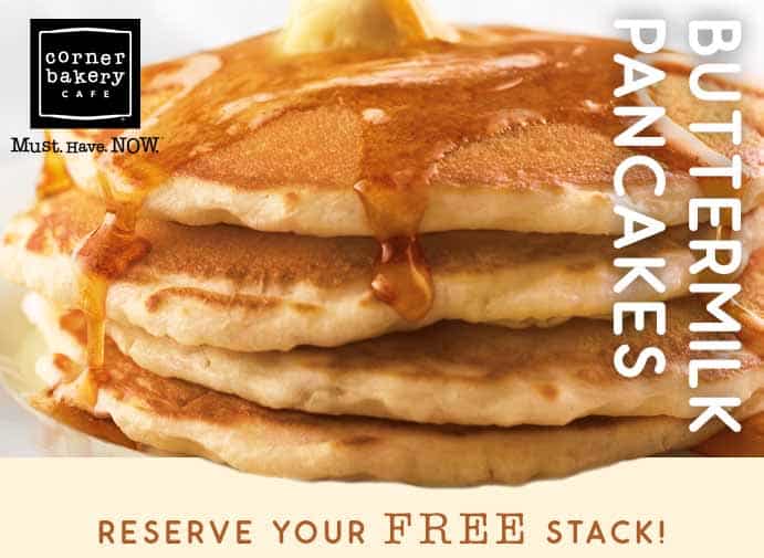 Free Buttermilk Pancakes from Corner Bakery Cafe