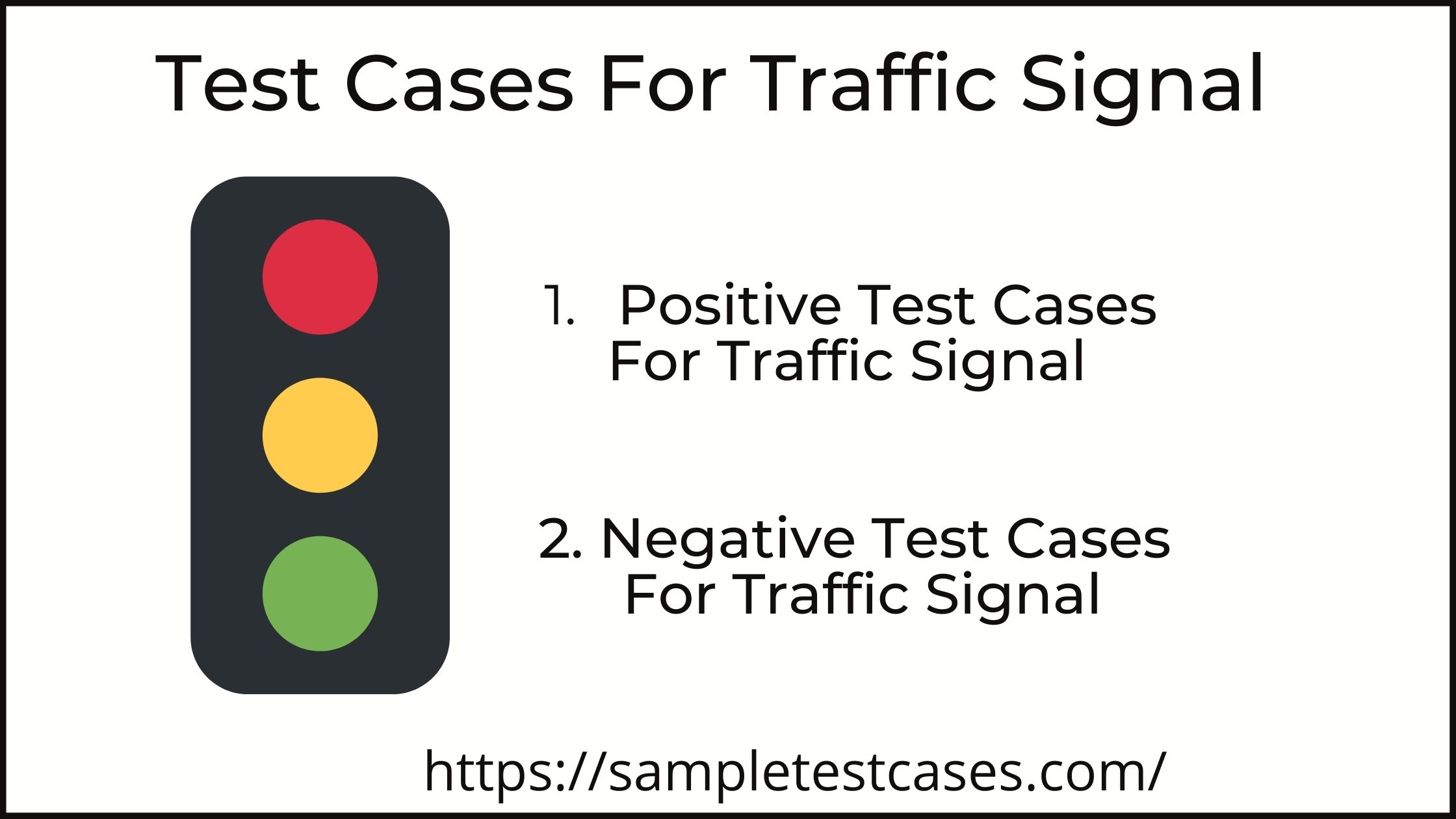 Test Cases for Traffic Signal 2022 Sample Test Cases