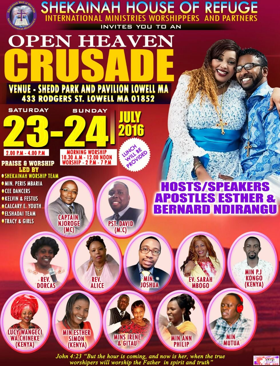 Invitation Open Heaven Crusade Shekainah House of Refuge