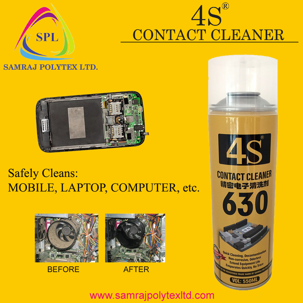 4S Electronic Contact Cleaner 550ml 1 Pcs Samraj Polytex Ltd.