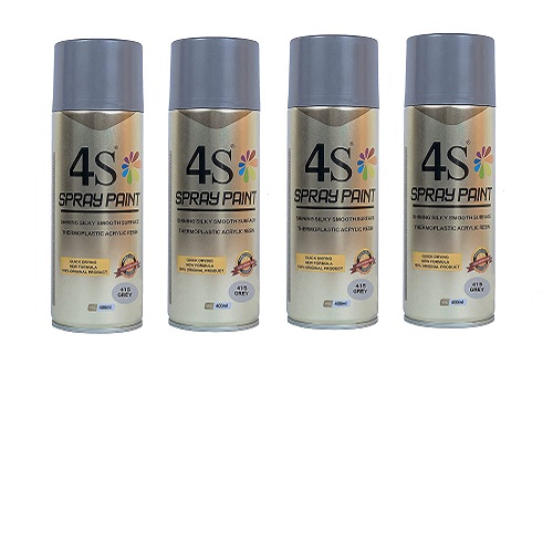 4S Silver (450) Spray Paint 400ml 1 Pcs Samraj Polytex Ltd.