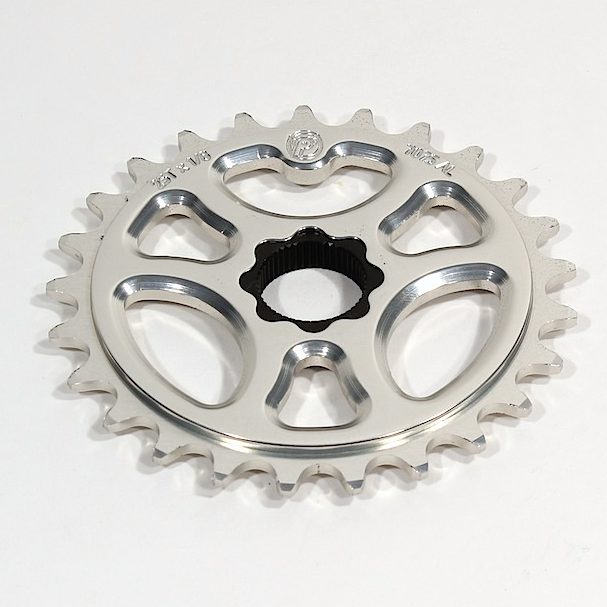 Profile Galaxy Spline Drive Sprocket Silver 22mm 25T Sams BMX