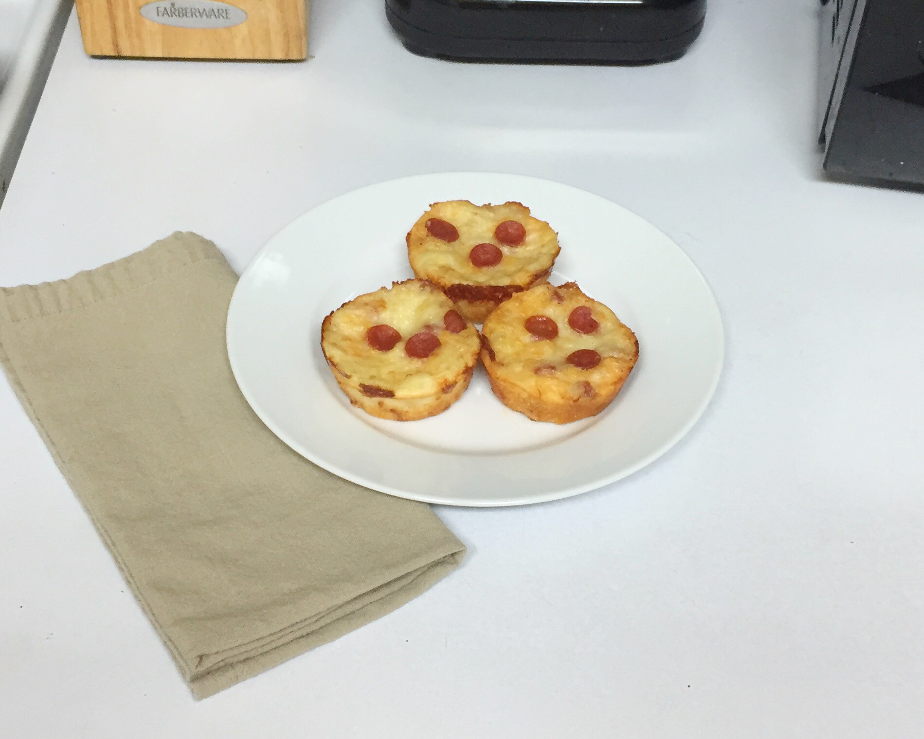 Pepperoni Pizza Muffins Sam's Dish