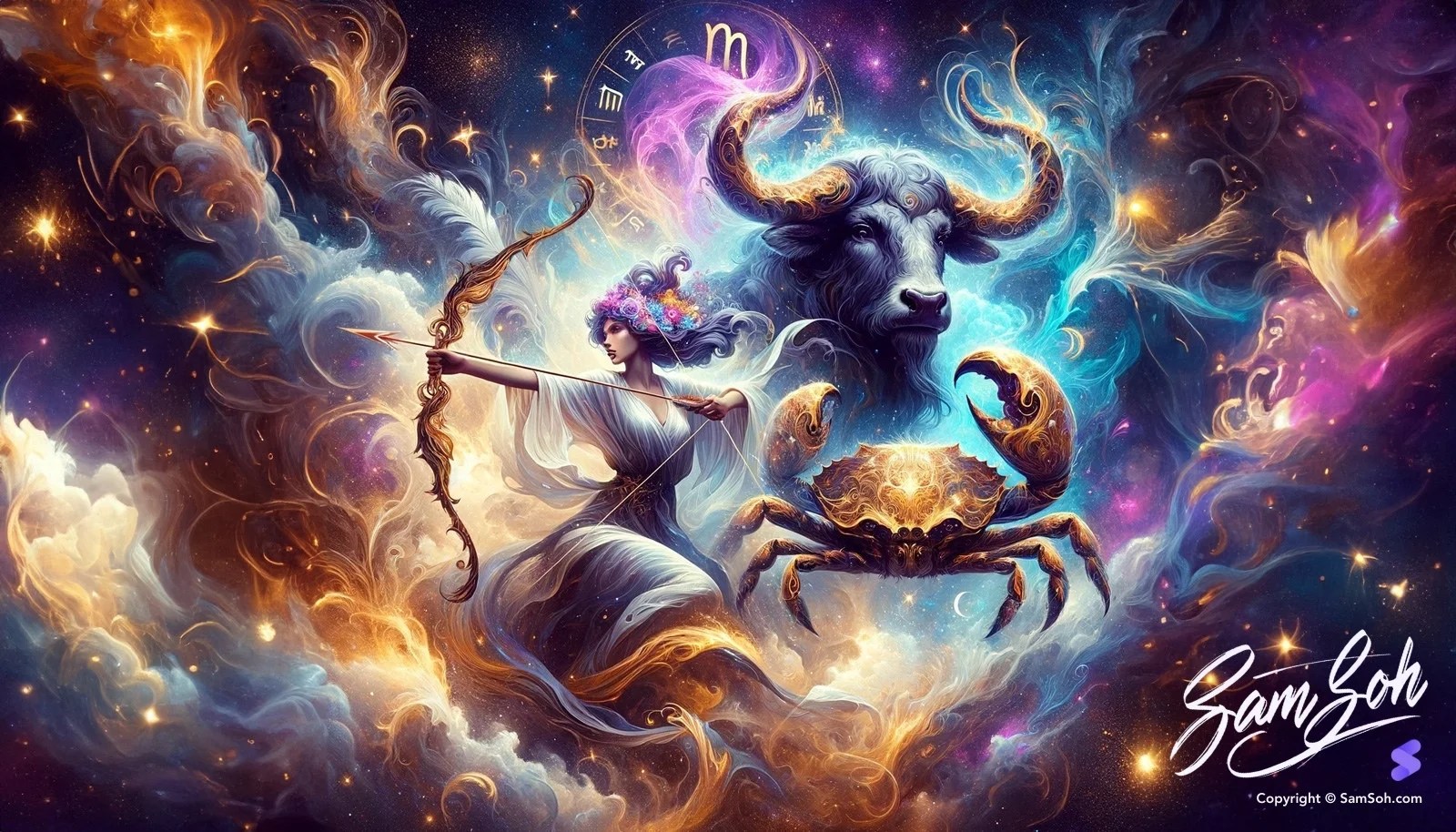 Sagittarius Rising + Taurus Sun + Cancer Moon Personality