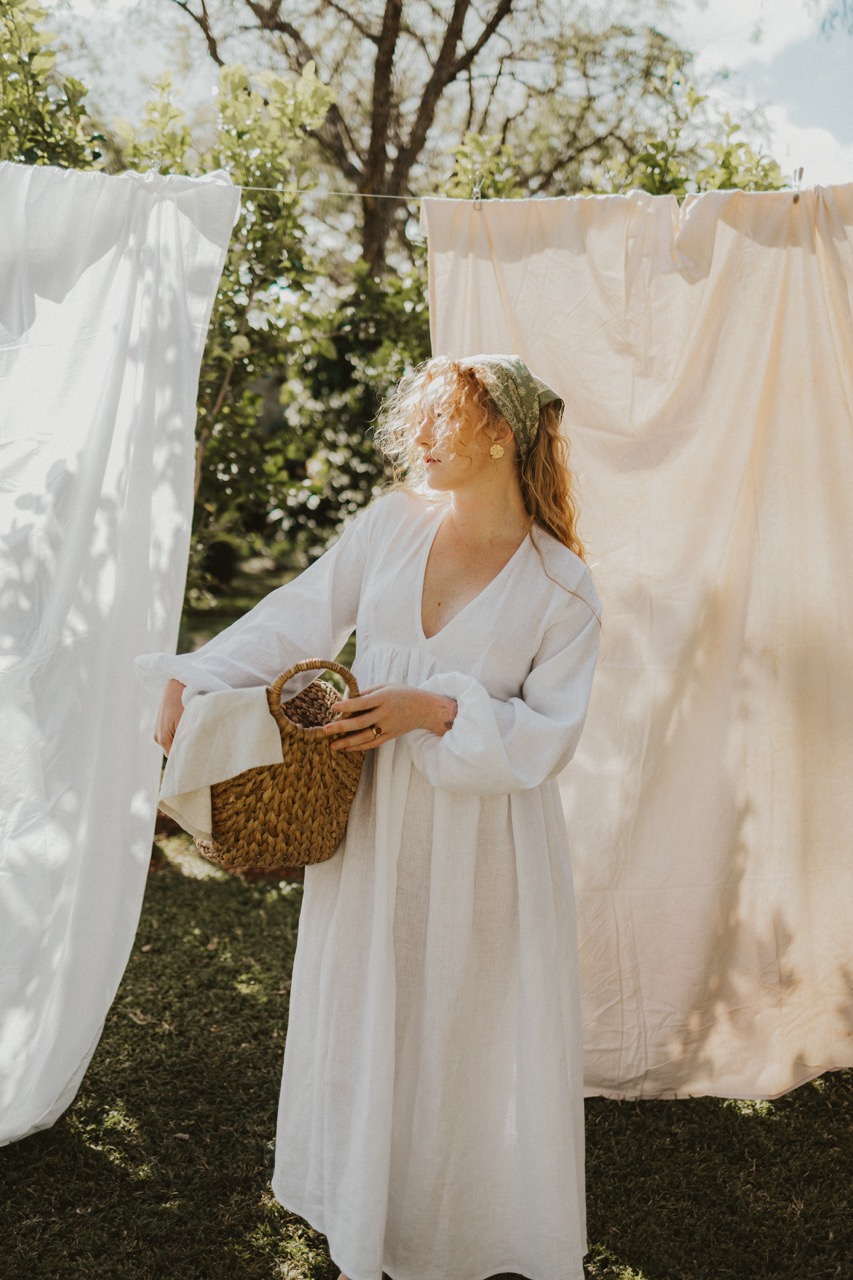 Joplin Dress in Ivory Samson & Co.