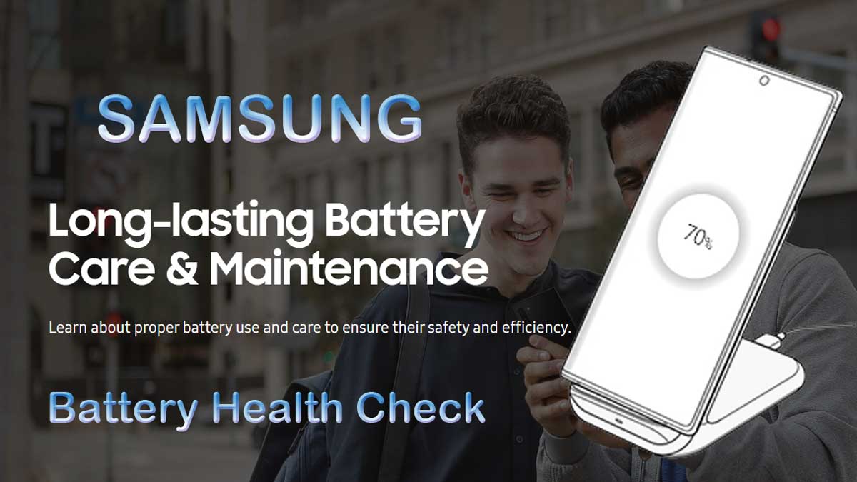 How to check battery health in Samsung