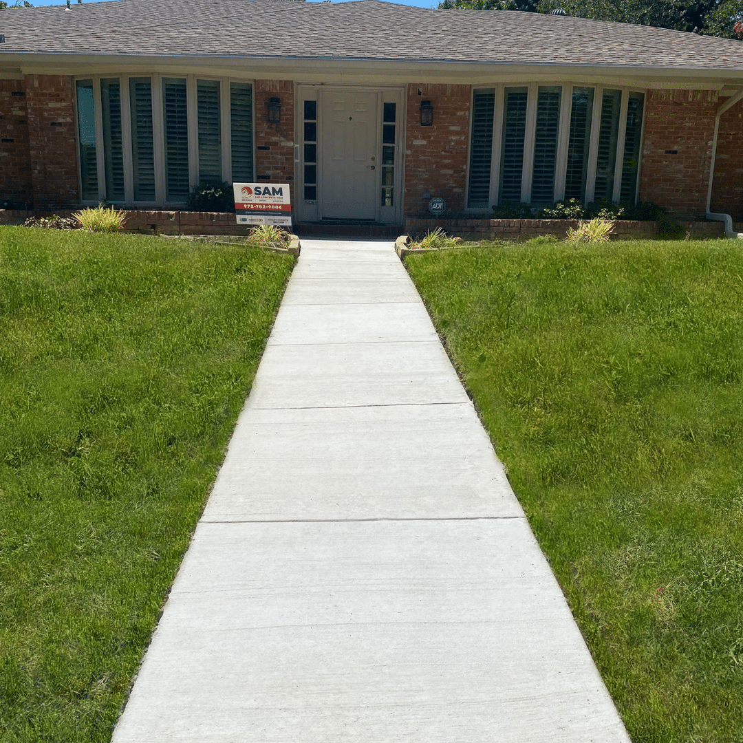 Painting a Concrete Walkway Sam The Concrete Man
