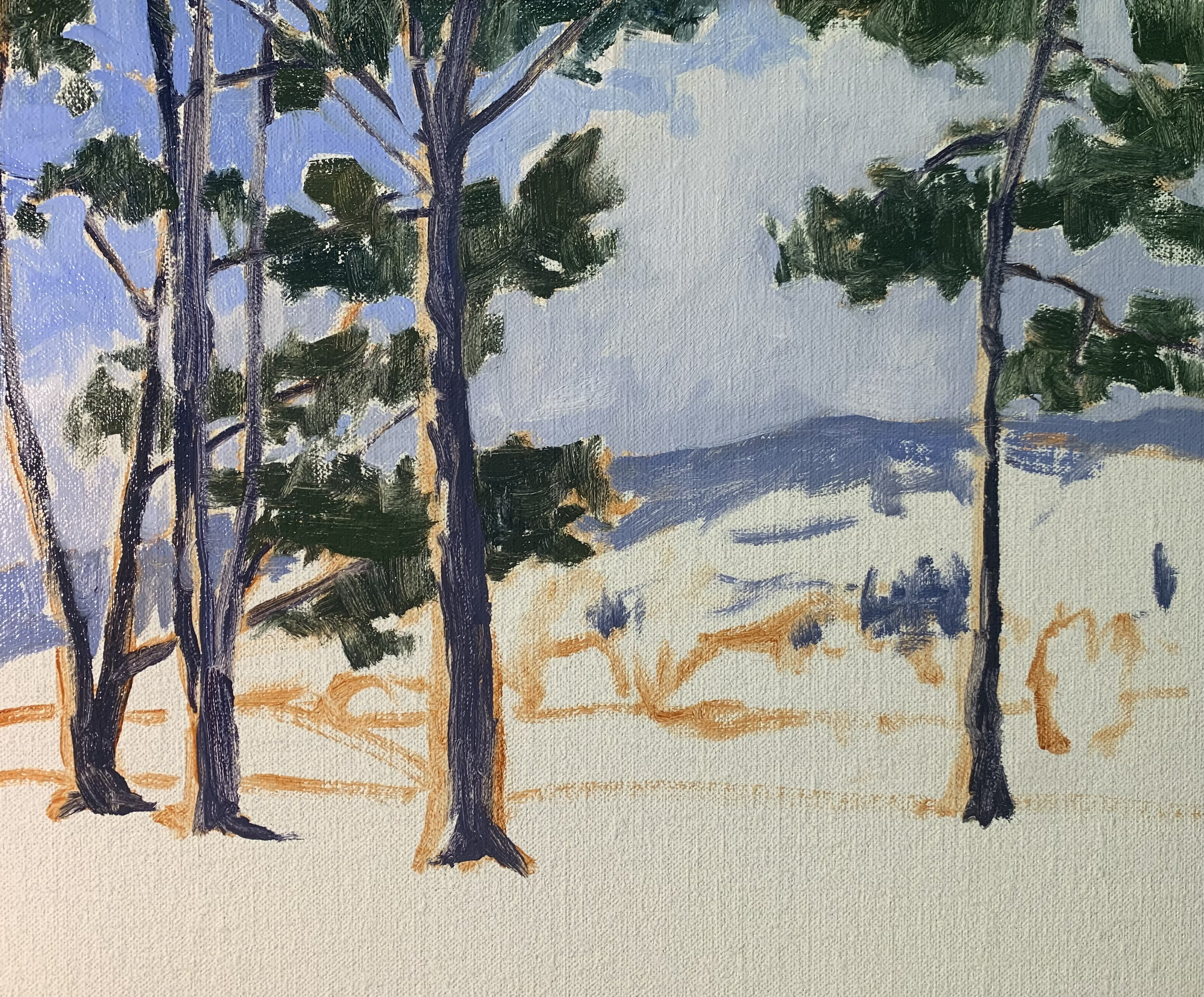 How to Paint Pine Trees Samuel Earp Artist