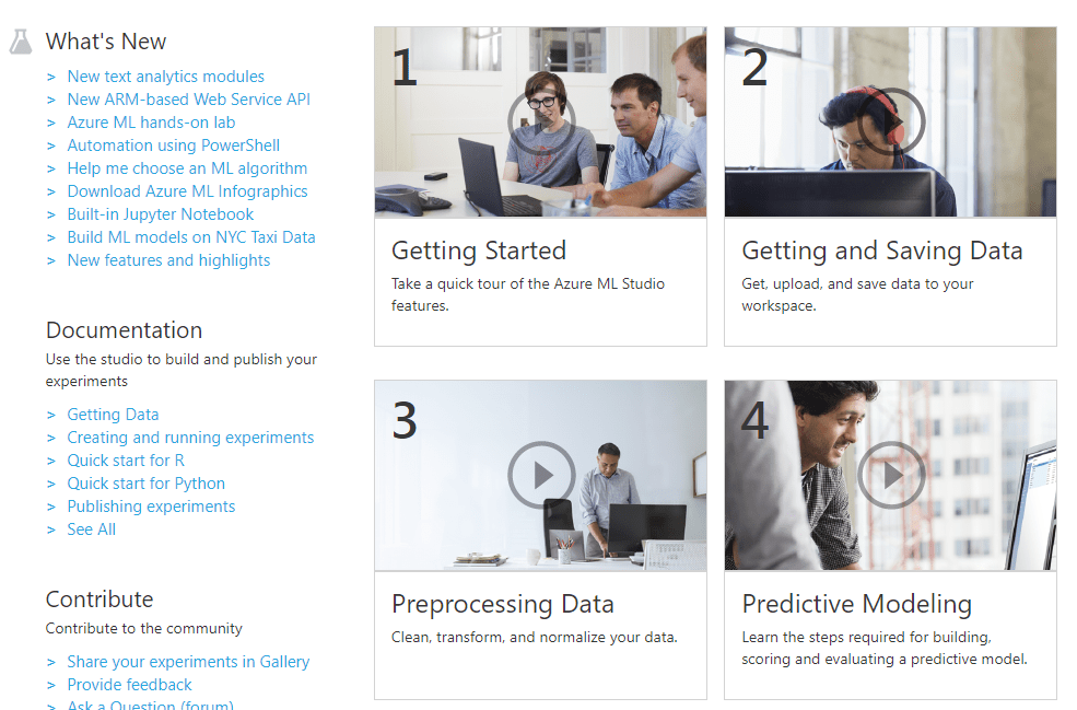 machine learning studio documentation