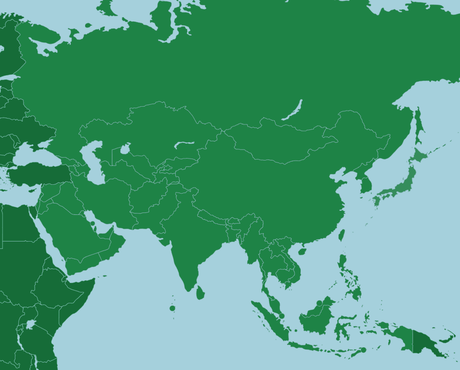 Hur många länder finns det i Asien? Asiens Länder