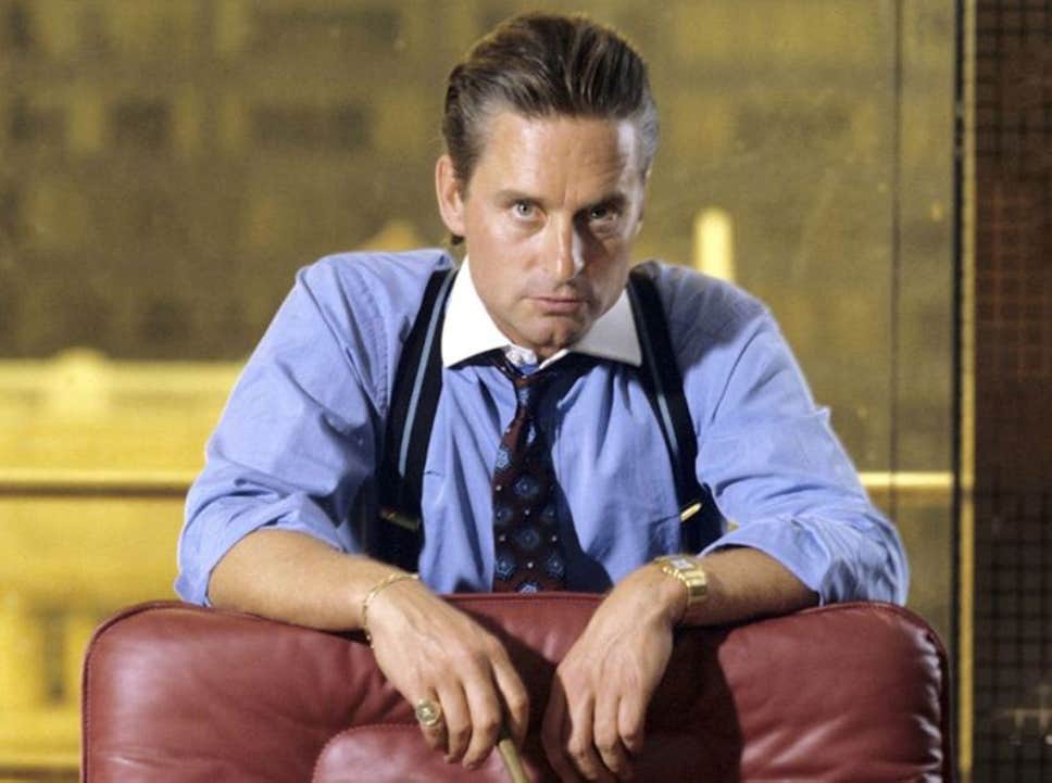 Gordon Gekko USA aktier Aktieportföljen Gordon Gekko
