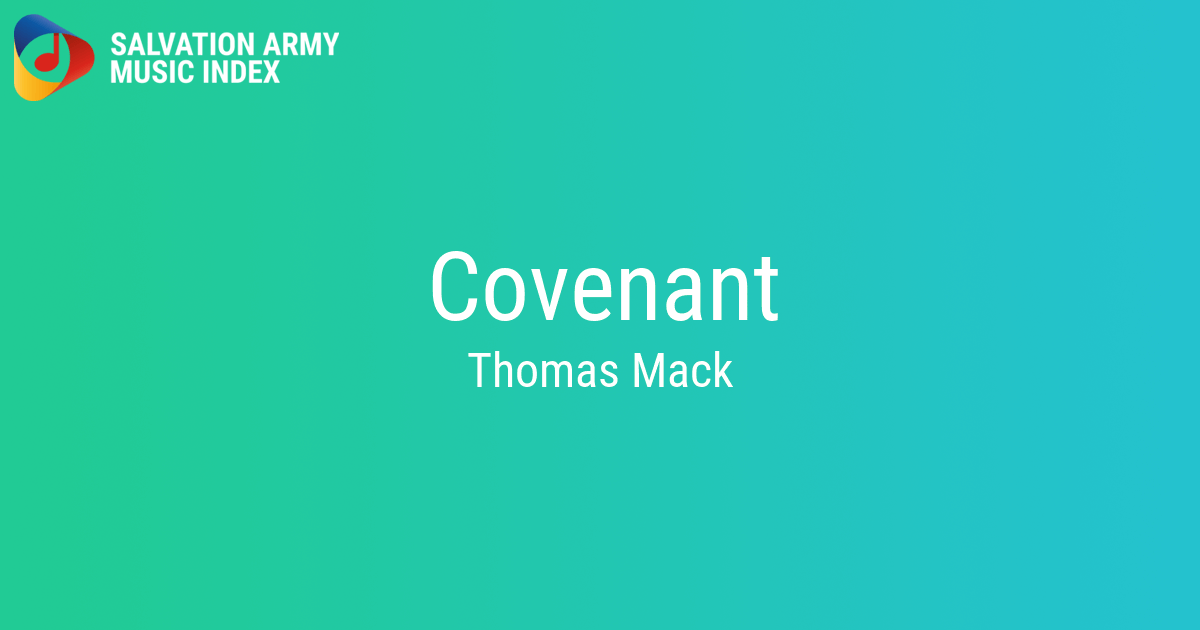 Covenant Salvation Army Music Index