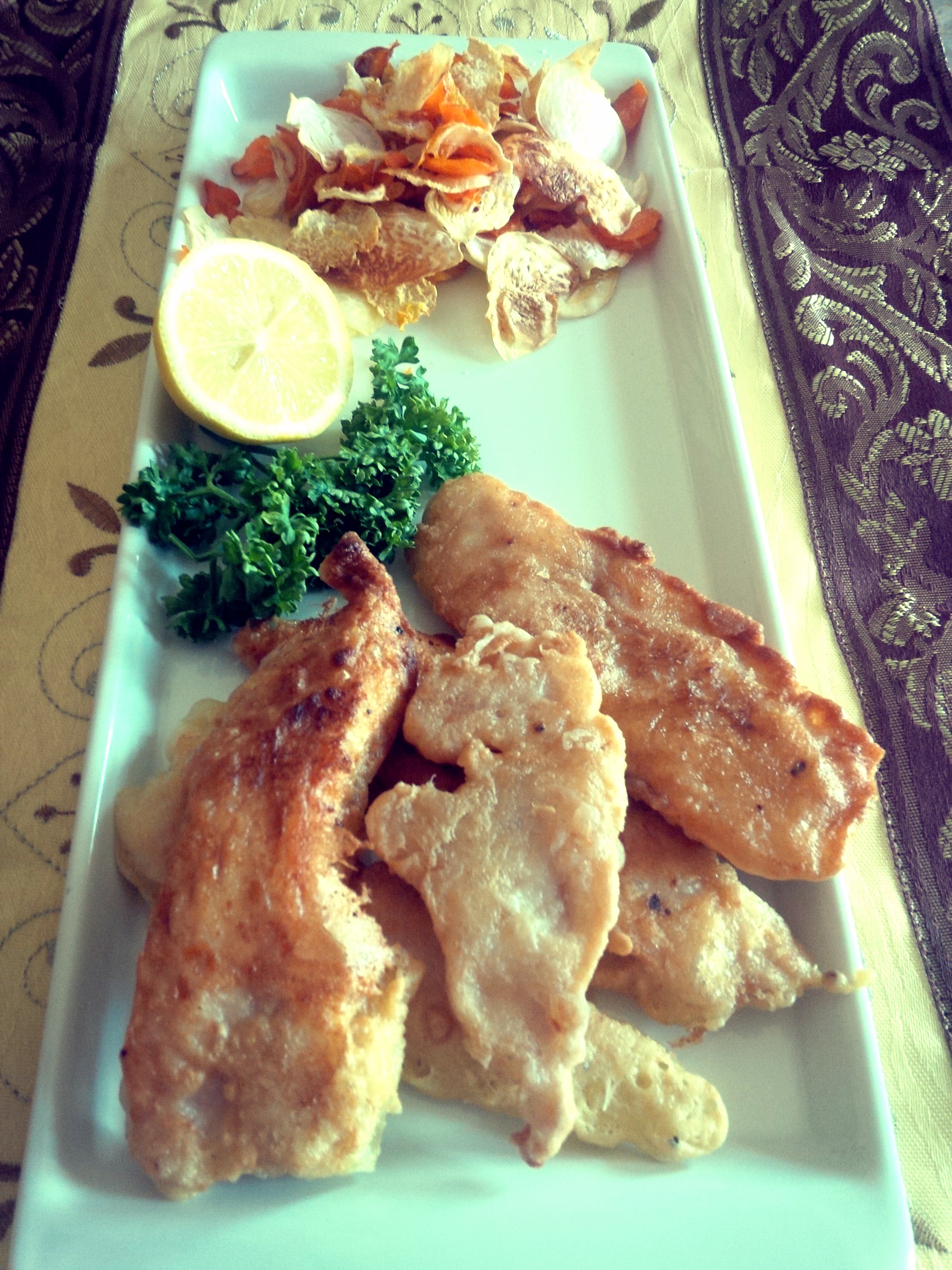 Fish and chips Paleo sanasingranos