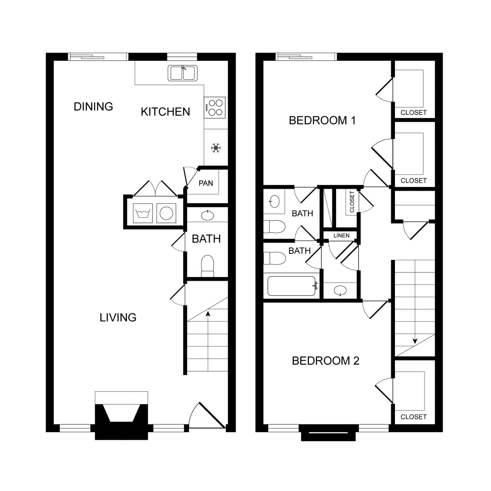 Floor Plans San Augustine Apartment