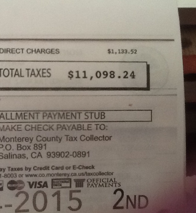 Can Salinas, CA “Property Taxes” go down by several thousand dollars