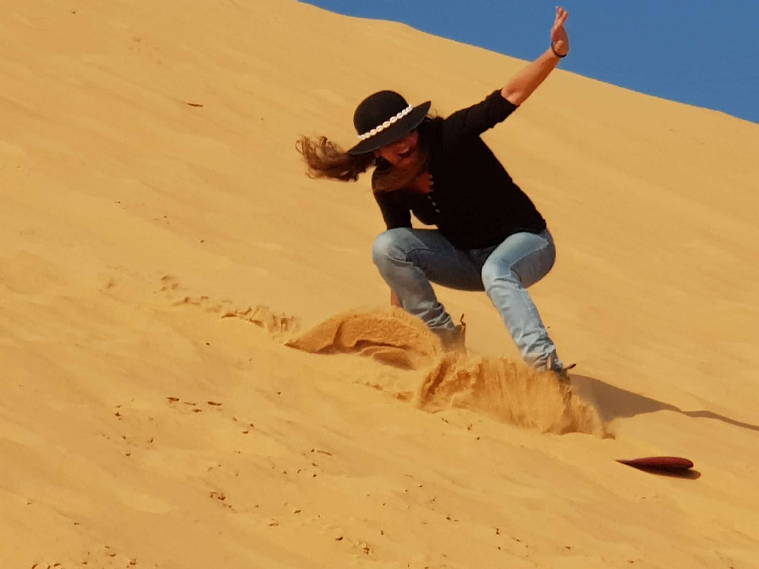 Sandboarding in Israel's Negev Desert Sandboarding