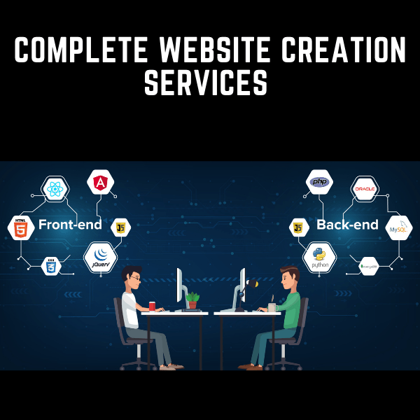 Complete website creation services, from design and development to