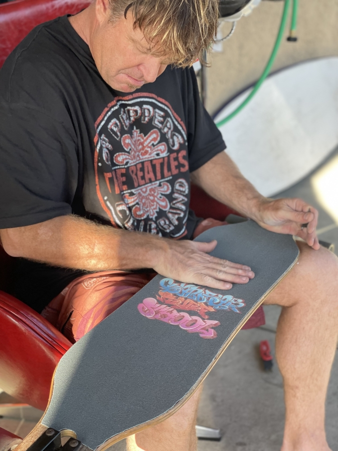 New grip tape! Sandbar Surf School