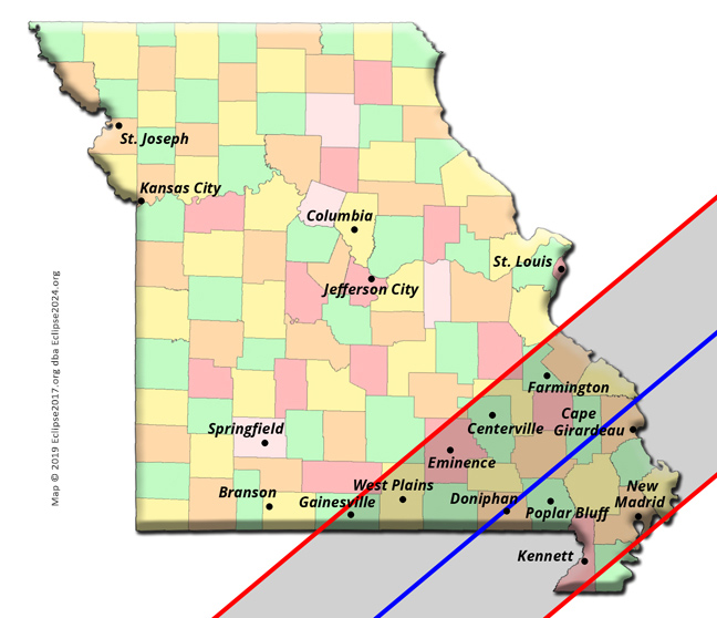 Total solar eclipse of April 8, 2024 Cape Girardeau, Missouri