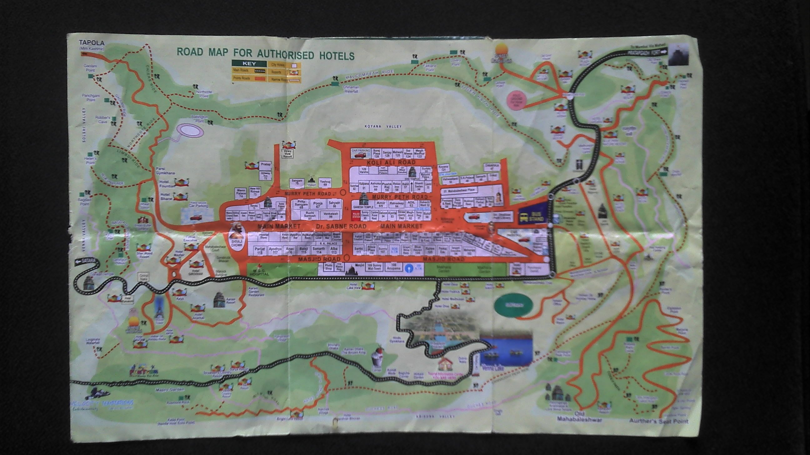 Mahabaleshwar Hill Station Map Offbeat travel in "typical" Mahabaleshwar SandeepaChetan's Travel Blog
