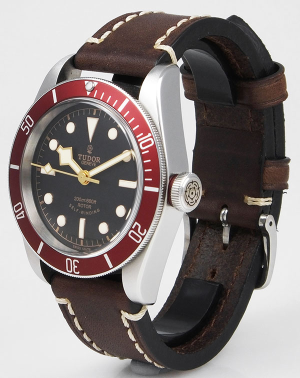 Tudor Black Bay (ETA) In Stainless Steel With Red Bezel Black 'Smiley