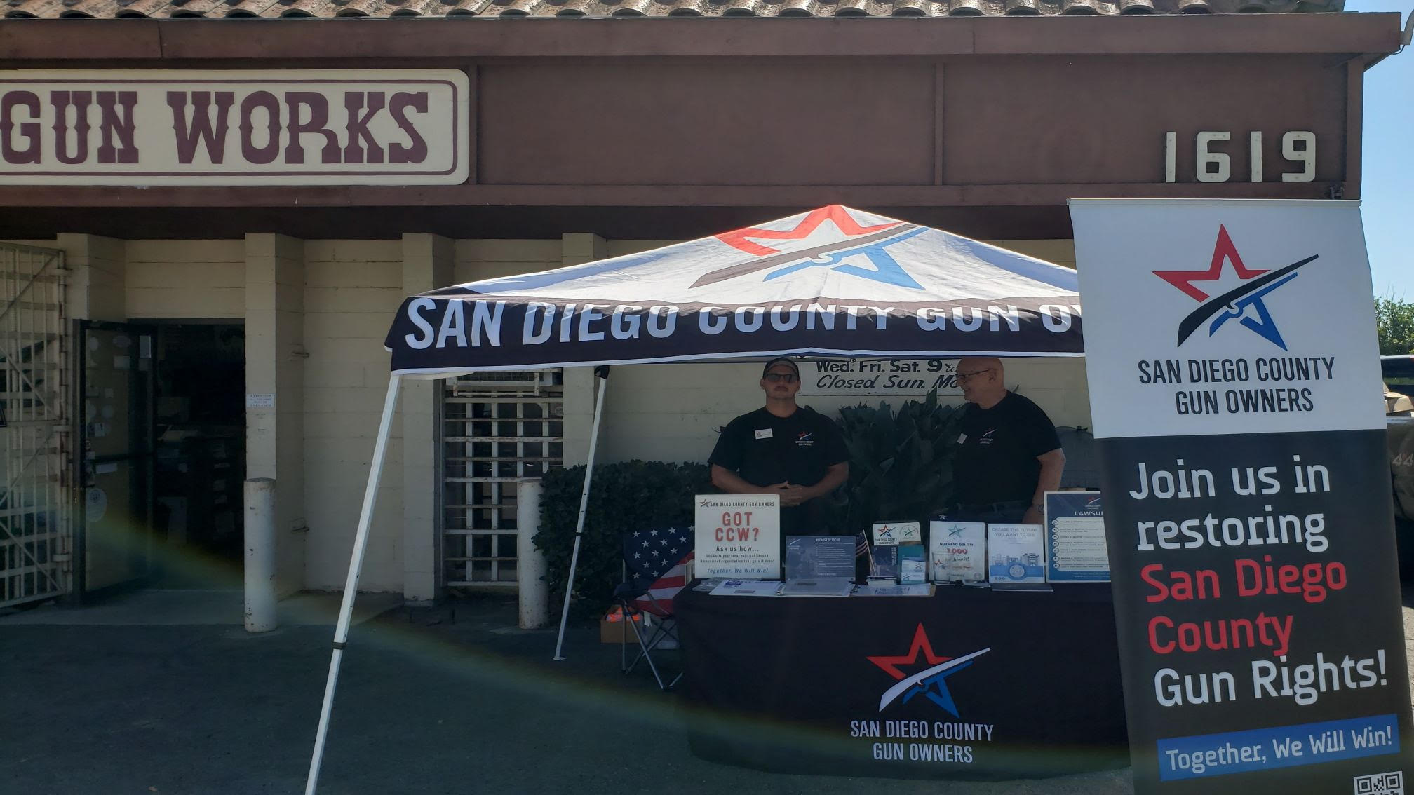 Gunther Guns Table Top San Diego County Gun Owners