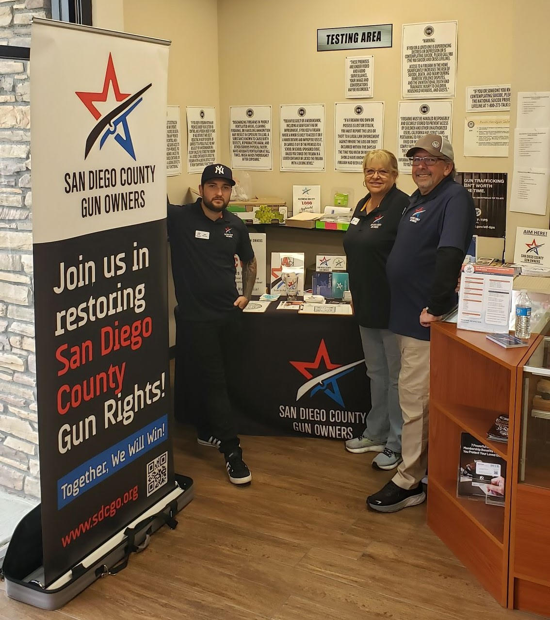 NCSC Table Top San Diego County Gun Owners