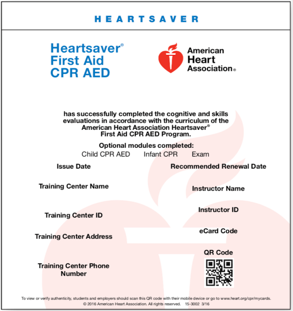 HEARTSAVER FIRST AID with CPR/AED San Diego CPR Classes
