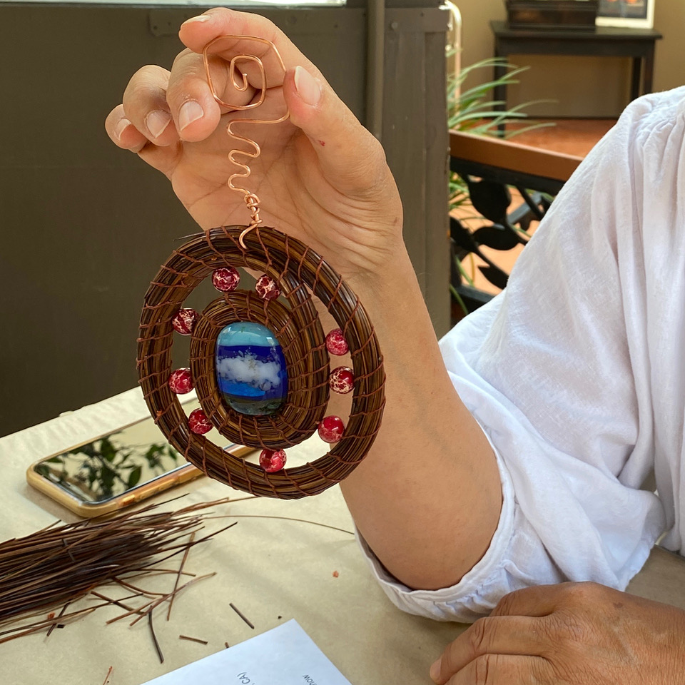 Pine Needle Basket Weaving San Diego Craft Collective