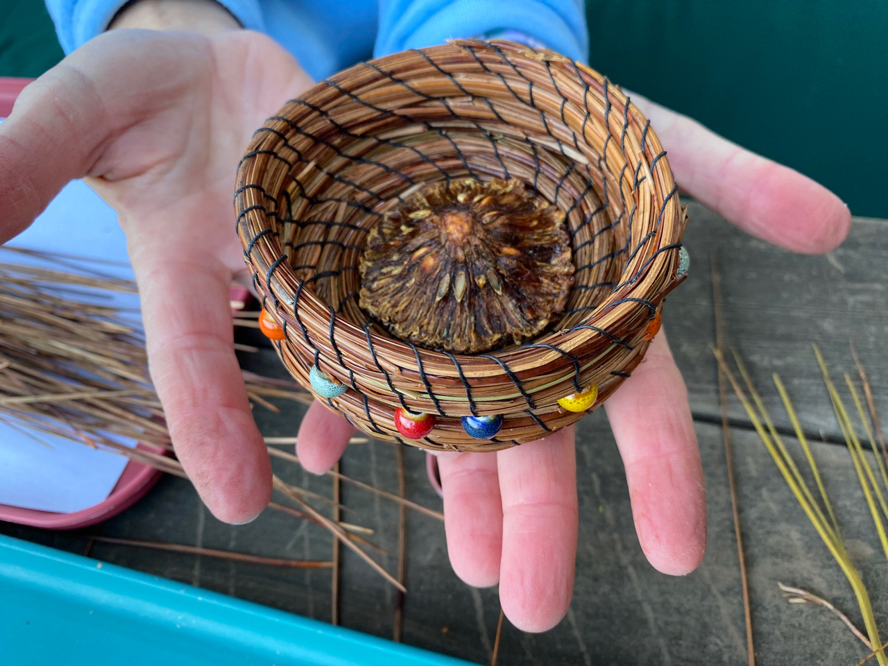 Pine Needle Basket Weaving San Diego Craft Collective