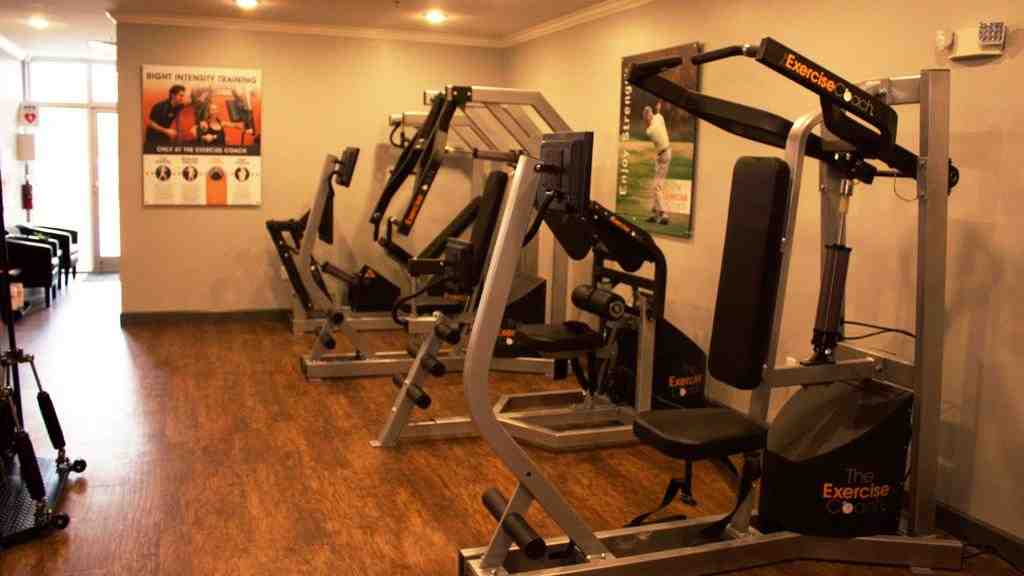 A local resident Exercise Coach studio customizes exercises using smart