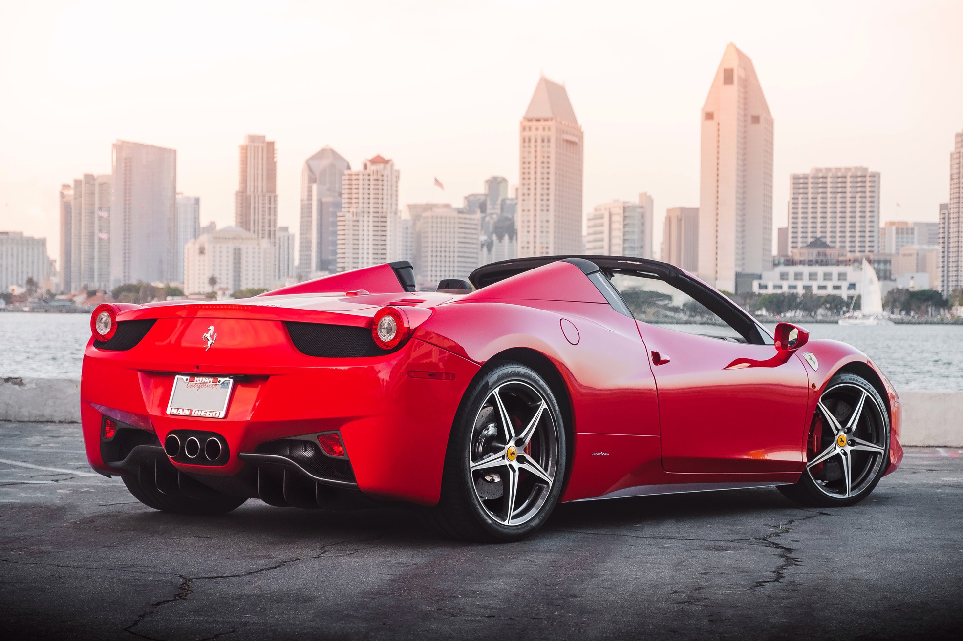 Ferrari F458 Spider Rental San Diego Prestige Exotic Car Rentals