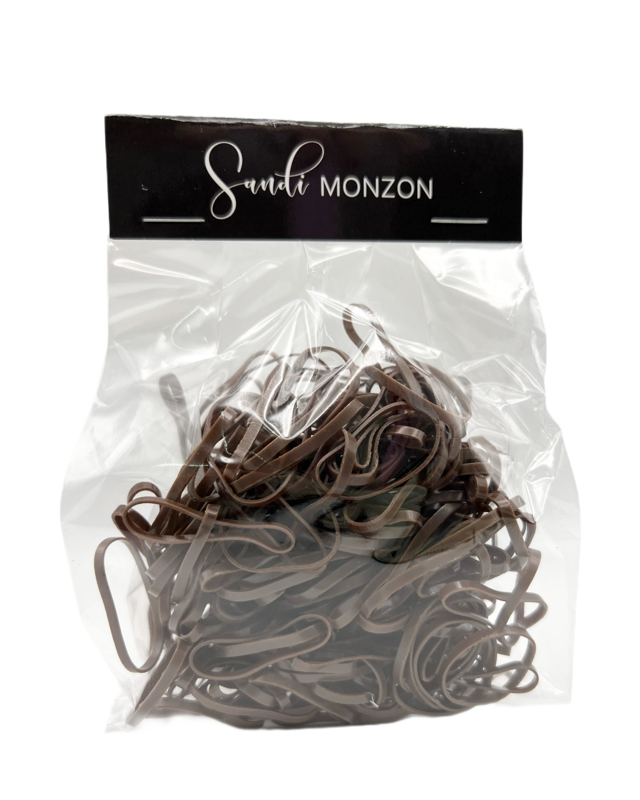 HAIR ELASTIC RUBBER BANDS CHOCOLATE COLOR 250 PCS