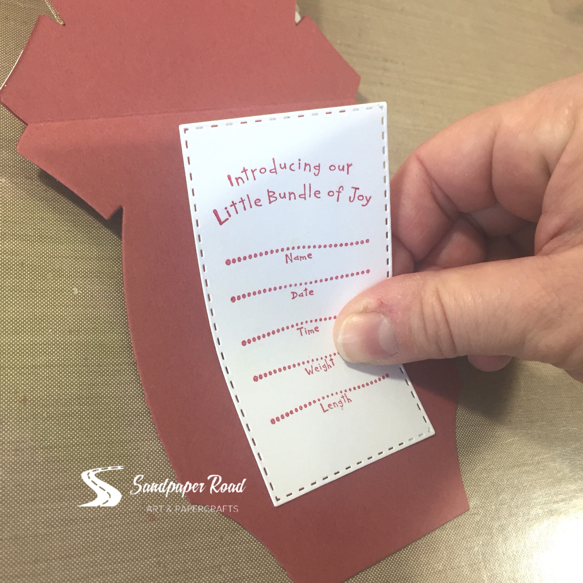 EASY DIY Baby Card or Birth Announcement using Papertrey Ink “Onesie