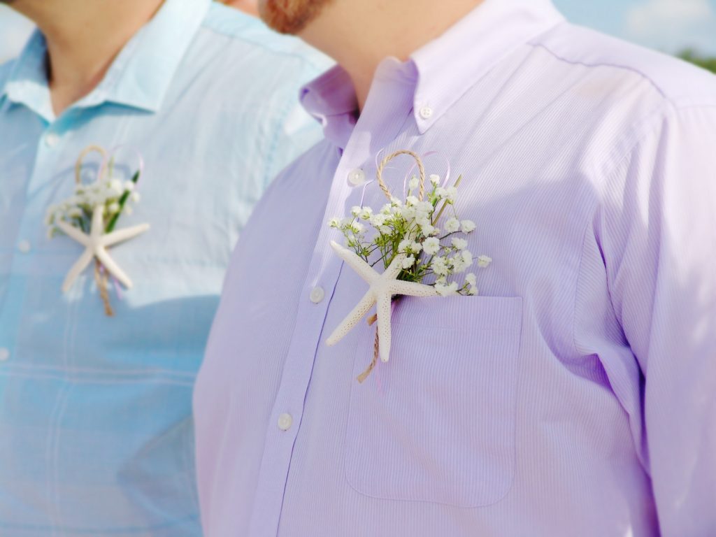 Purple & Lavender Beach Wedding